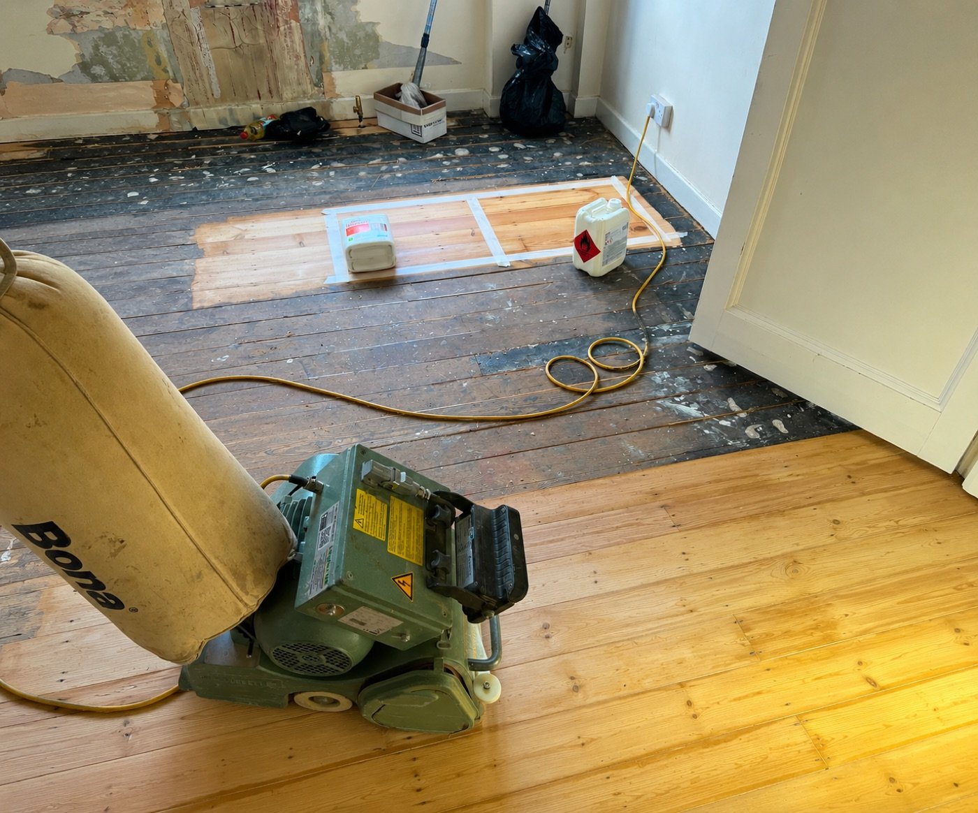 Wood floor sanding in London by Step Flooring