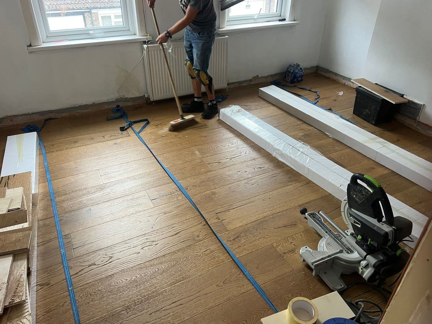 Engineered wood floor installation and joist repairs in East London 2026